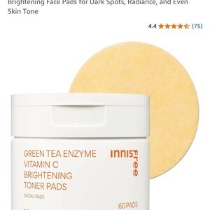 White and Orange Skincare Toner Pads for Radiant Skin